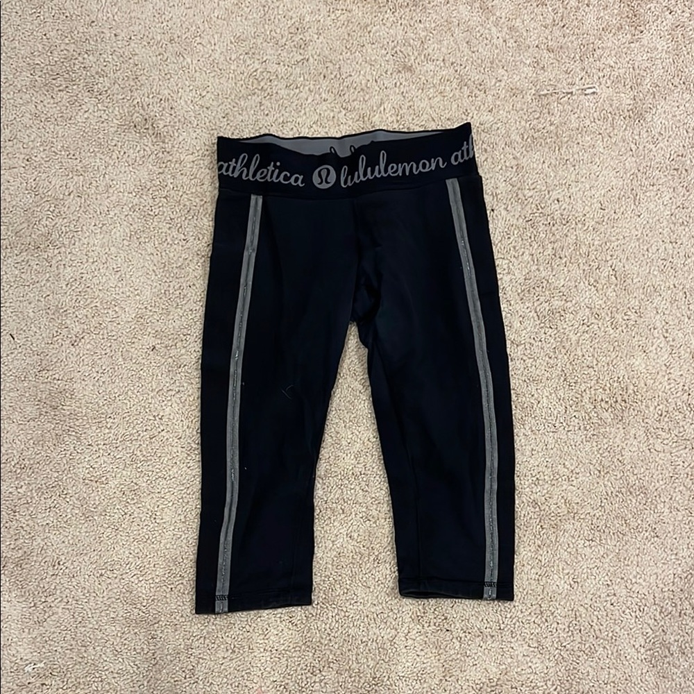 Lululemon Athletica Black Leggings Moisture-Wicking Performance Wear
